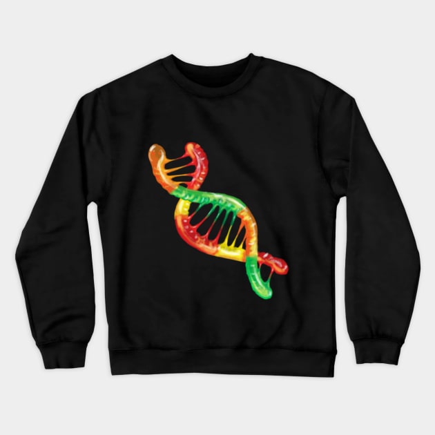 Gummy Worm DNA Crewneck Sweatshirt by Manicdoodler